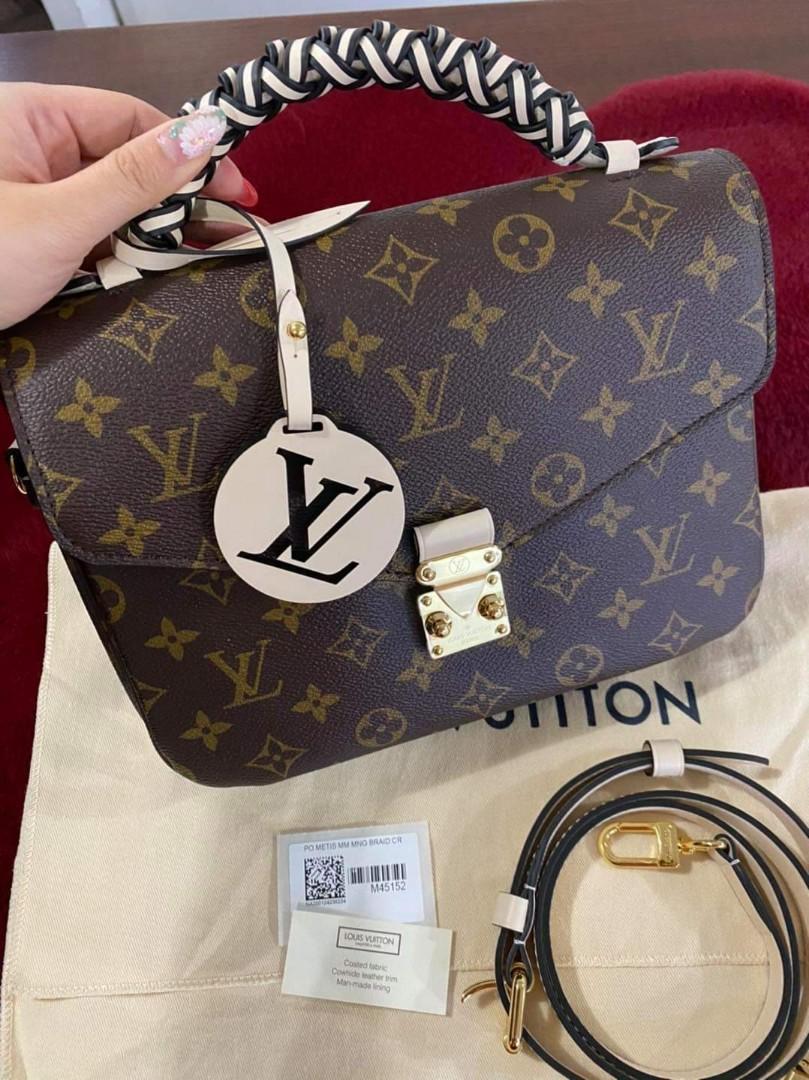 Louis Vuitton Monogram Canvas Pochette Metis with braided handle M45152