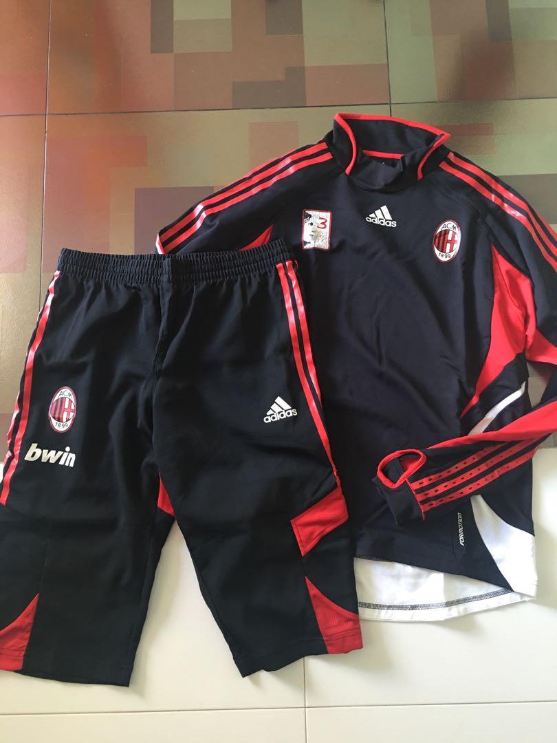ac milan warm up shirt