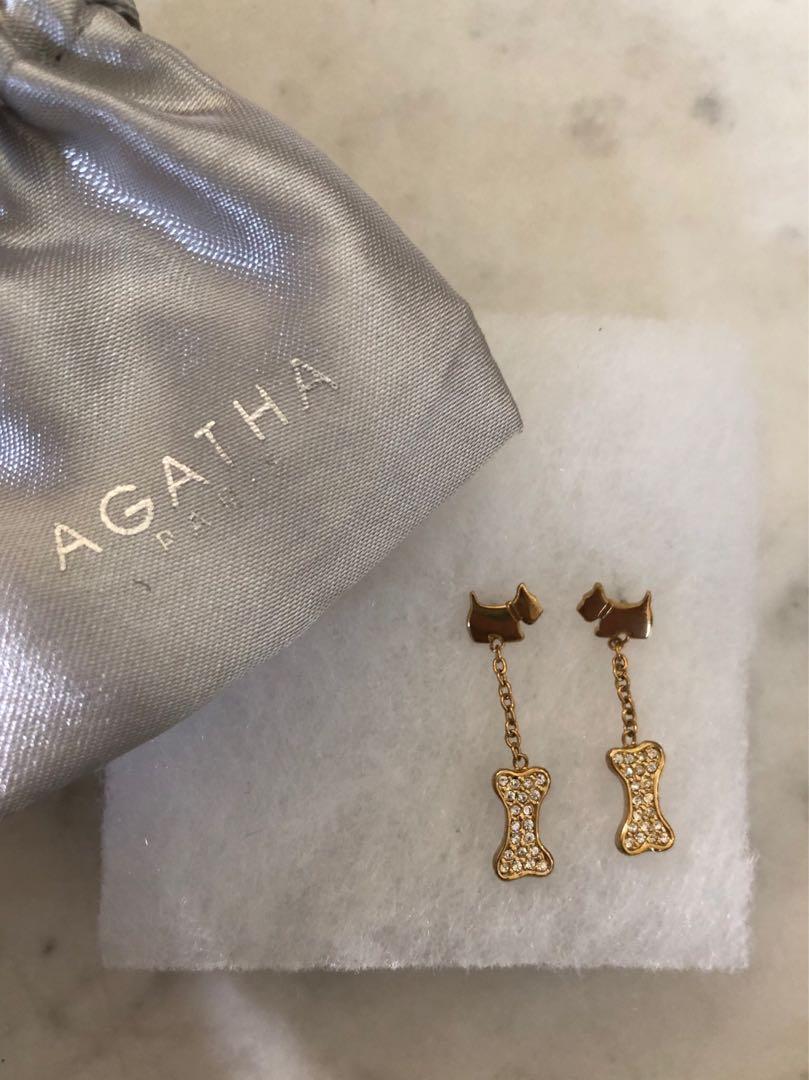 Agatha Paris Dog Earrings Women s Fashion Jewelry Organisers