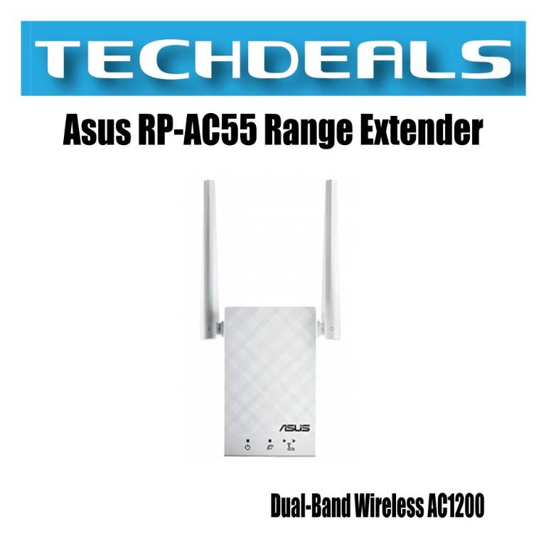 Asus Rp Ac55 Ac1200 Dual Band Wireless Range Extender Electronics Computer Parts Accessories On Carousell