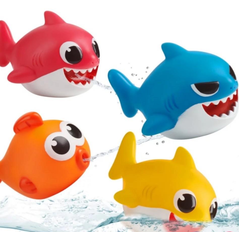 mummy shark bath toy
