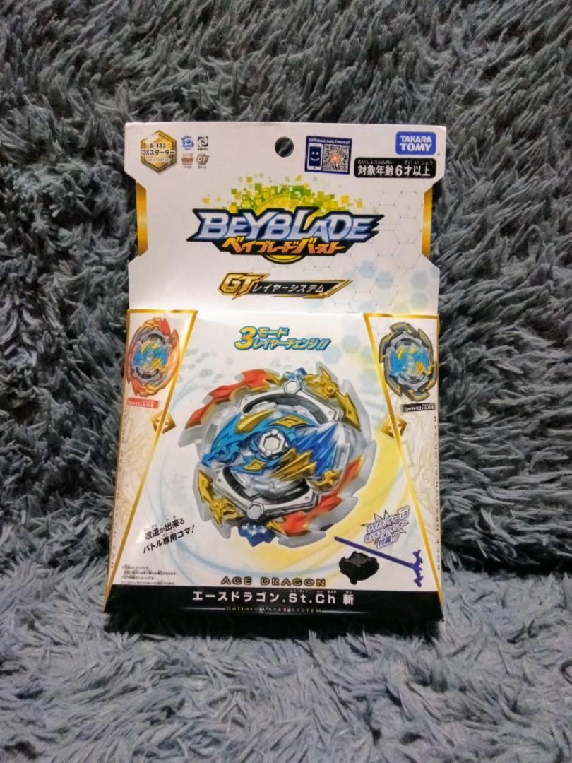 Beyblade B 133 Starter Ace Dragon Toys Games Toys On Carousell - beyblade club official shirt roblox