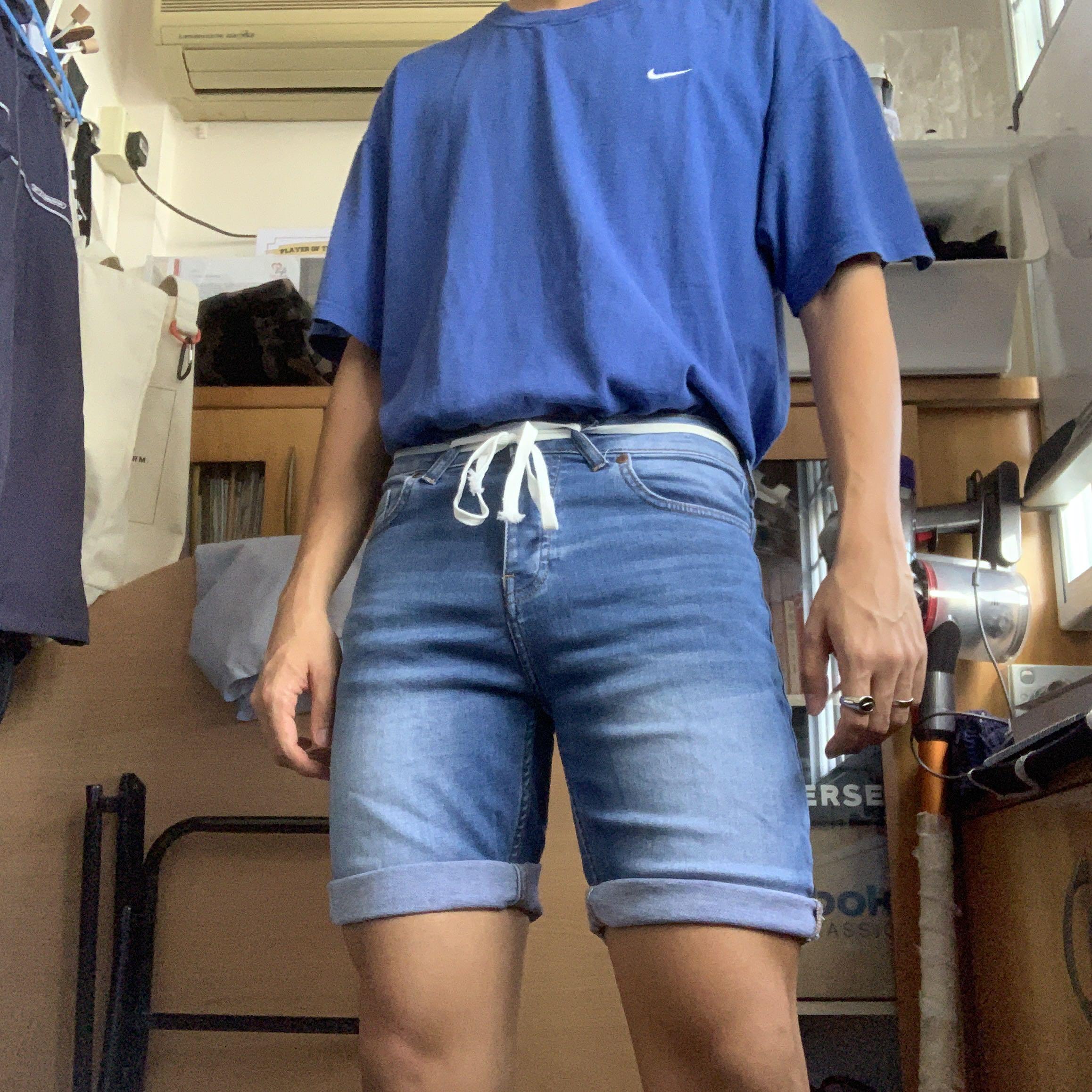 Blue Denim Vintage Skinny Blue Tight Shorts Summer Pants Men S Fashion Clothes Bottoms On Carousell Shop with afterpay on eligible items. blue denim vintage skinny blue tight