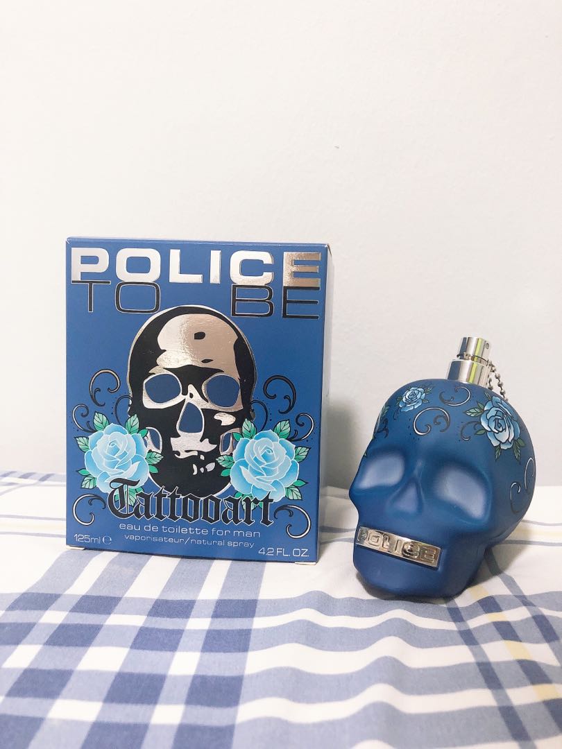 Police shop skull cologne