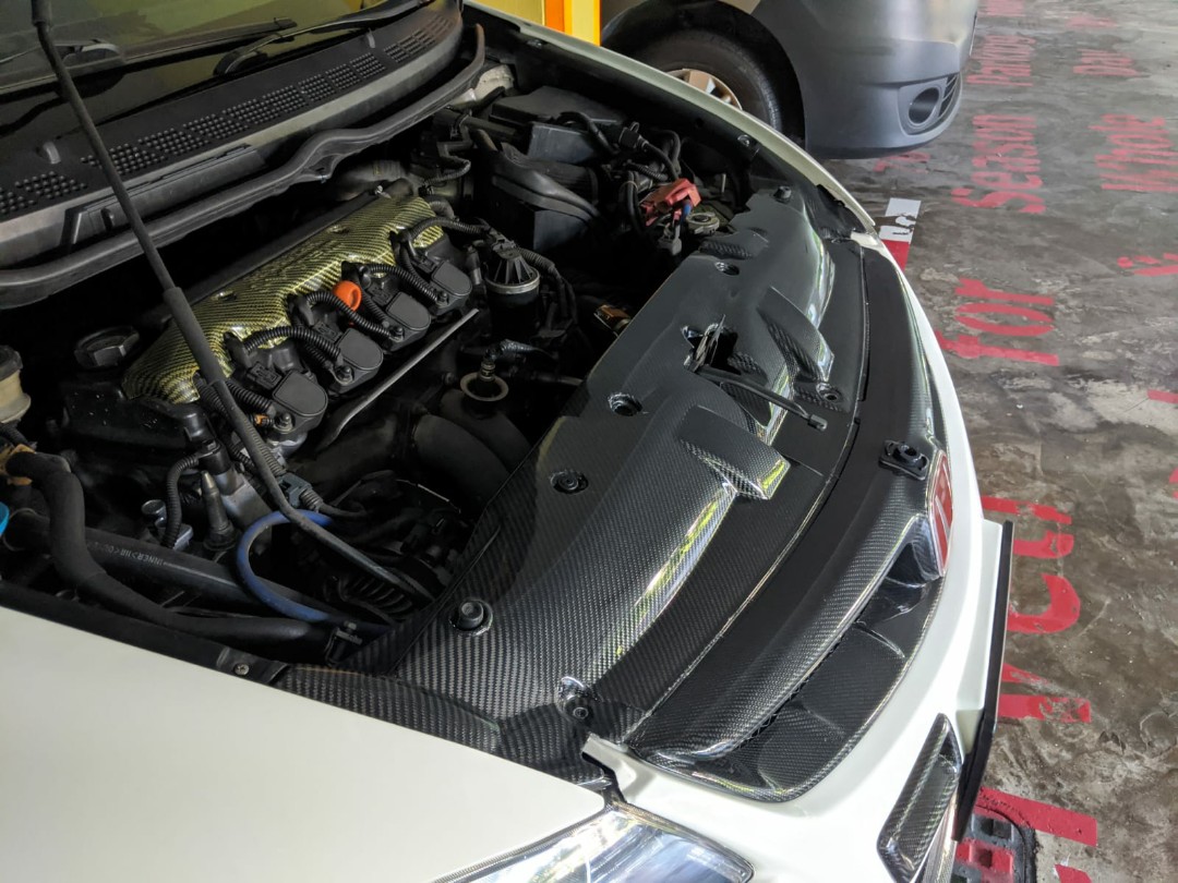 honda civic engine cover plate