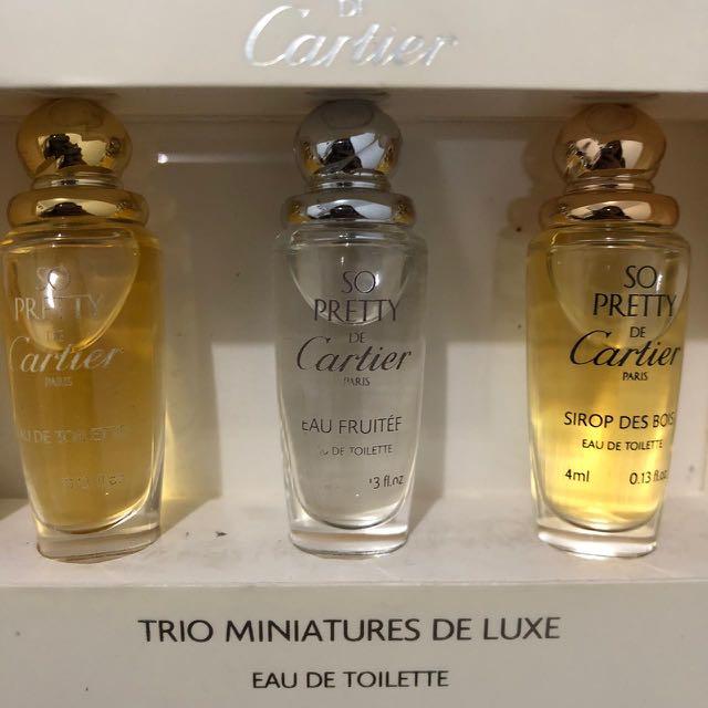 CARTIER so PRETTY trio miniature (RARE), Kesehatan \u0026 Kecantikan, Parfum,  Kuku \u0026 Lainnya di Carousell