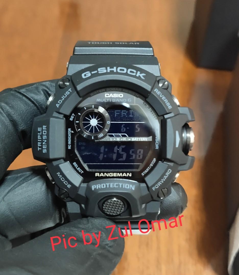 CASIO G SHOCK RANGEMAN BLACKOUT GW 9400 J 1BJF JAPAN SET