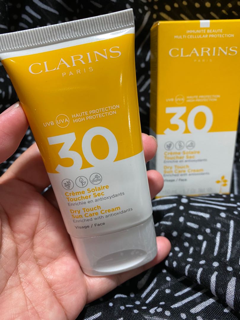 clarins sun care face