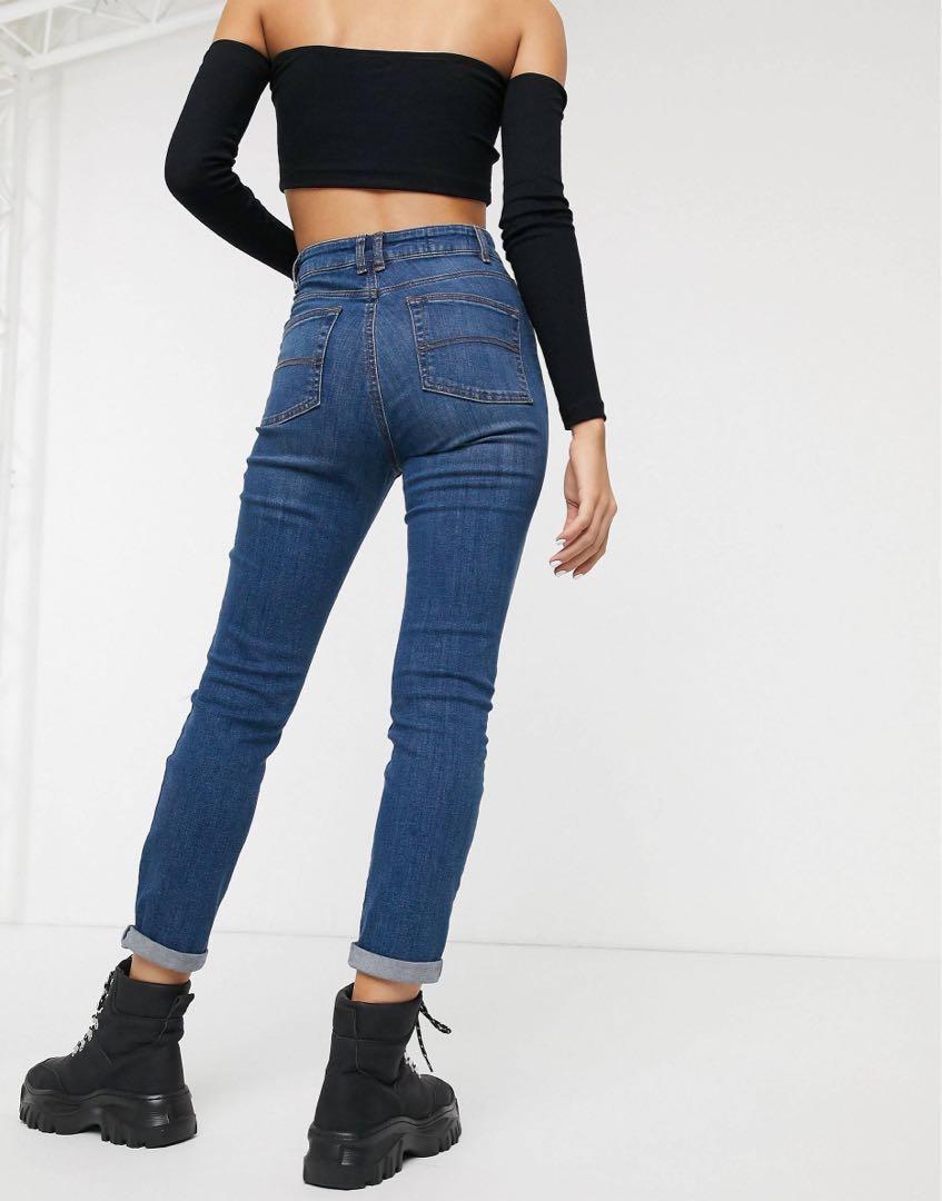 Collusion Slim Fit Mom Jeans, Women's Fashion, Bottoms, Jeans