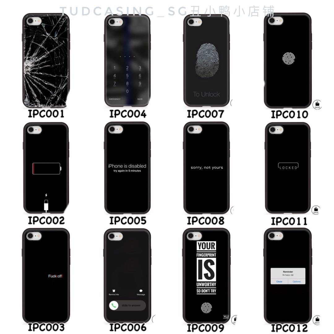Creative Design Acrylic Casing Cover iPhone Samsung Oppo