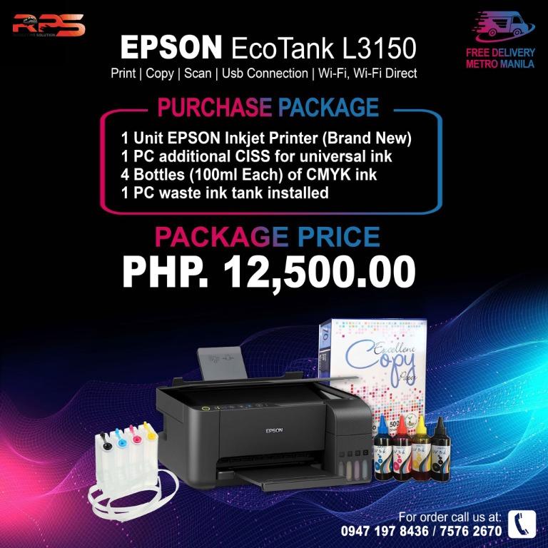 Epson L3150 Printer Computers Tech Printers Scanners Copiers On Carousell