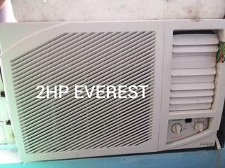 Everest 2HP window type aircon