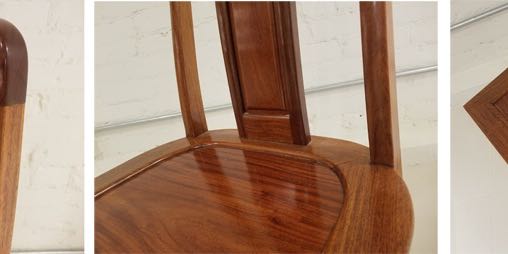 FIVE (5) SOLID OAK CHAIRS FOR SALE!