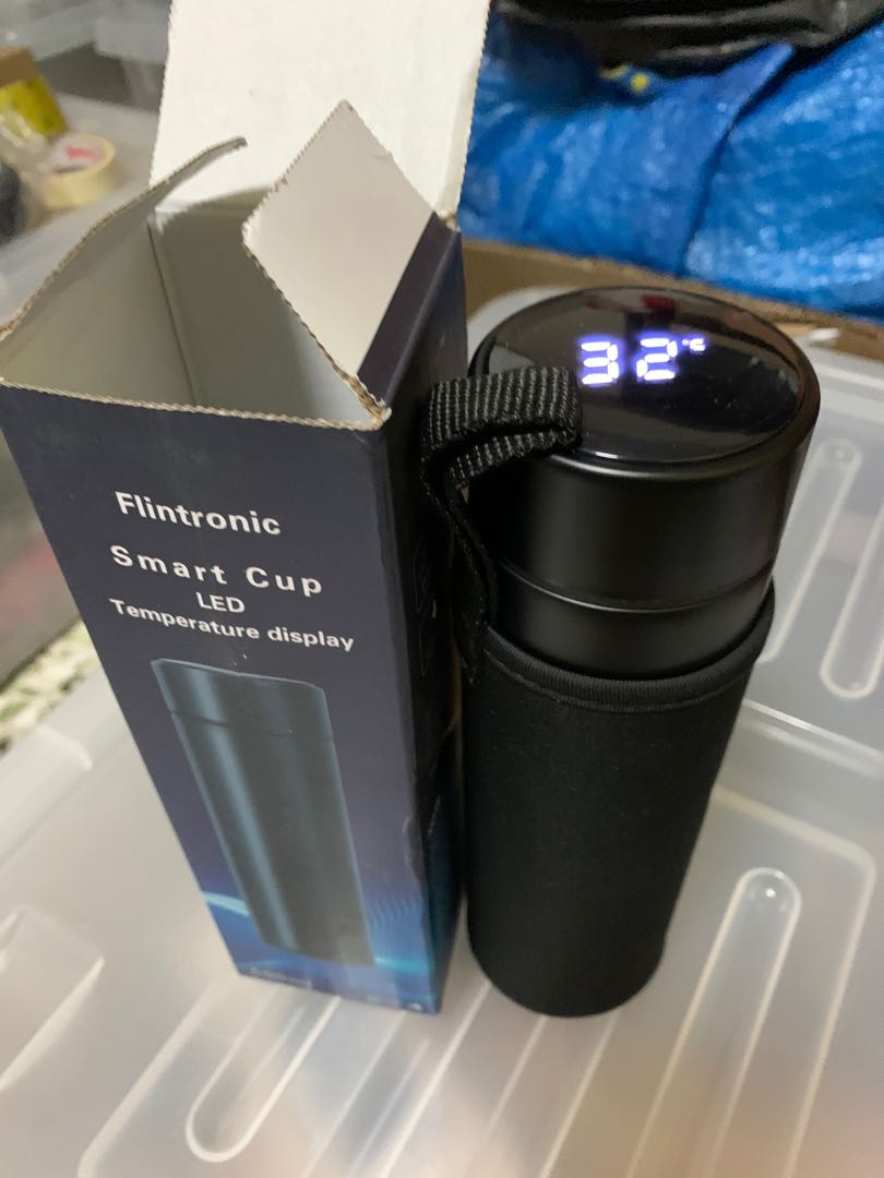 Flintronic Smart Cup LED temperature display, Health & Nutrition