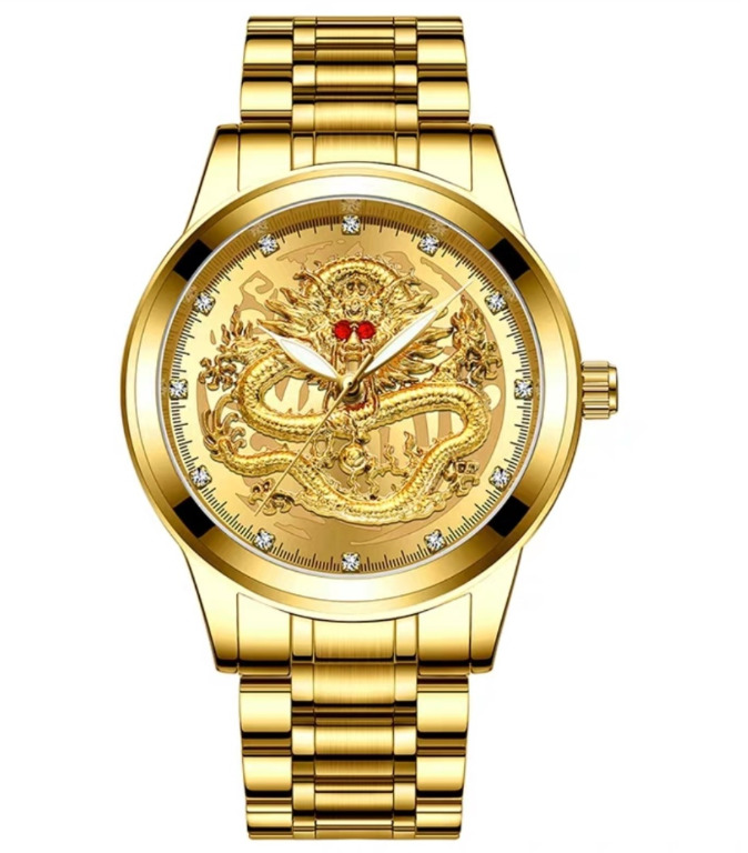 Gold Plated Dragon Watch Luxury Watches On Carousell
