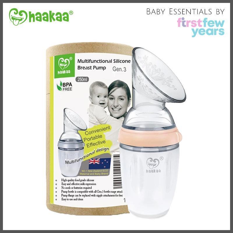 Haakaa Generation 3 Silicone Manual Breast Pump 250ml Nude