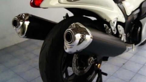 Hayabusa stock exhaust Motorcycles Motorcycle Accessories on