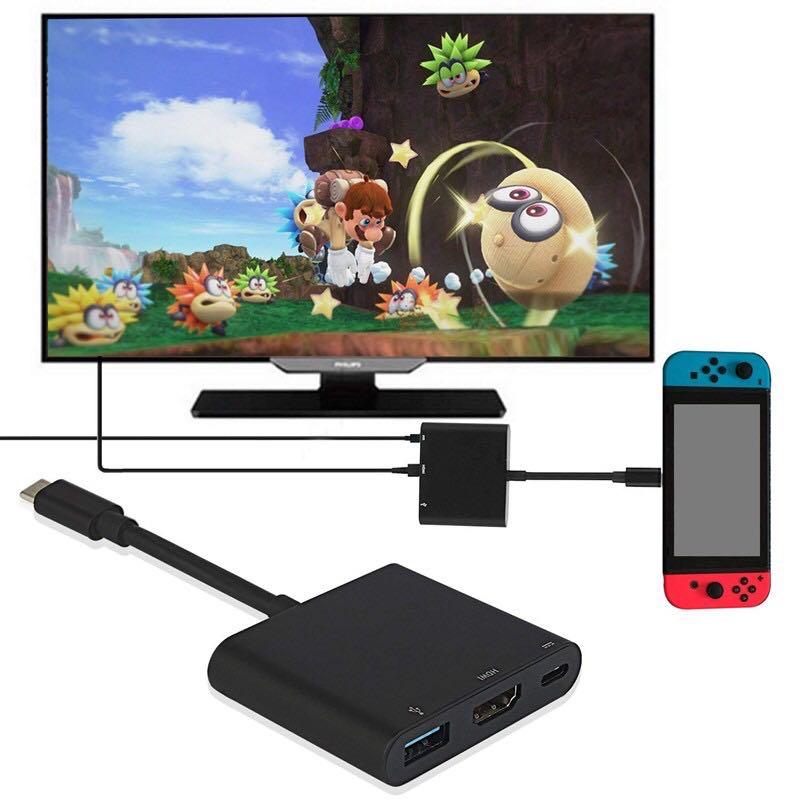 Hdmi Usb C Hub Adapter For Nintendo Switch 1080p Type C To Hdmi Converter Dock Cable Electronics Computer Parts Accessories On Carousell