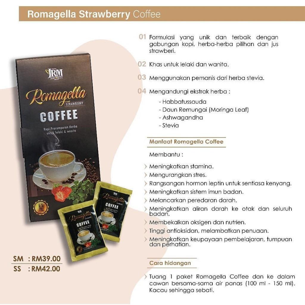 Jrm Kopi Romagella Perisa Strawberry Food Drinks Packaged Instant Food On Carousell