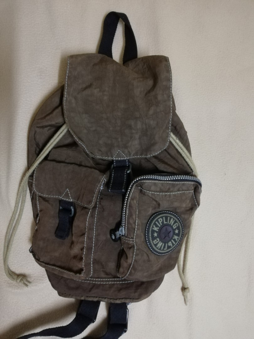kipling drawstring backpack