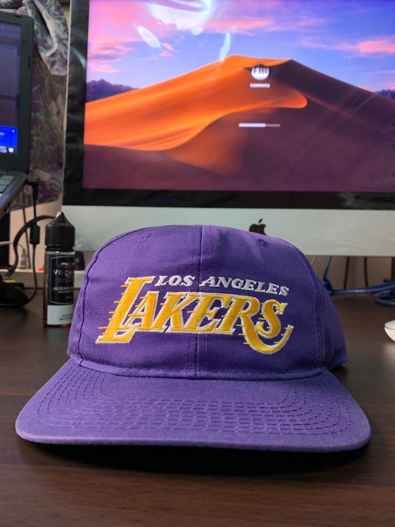 Lakers Vintage Motion Snapback Twill By Starter Men S Fashion Accessories Caps Hats On Carousell