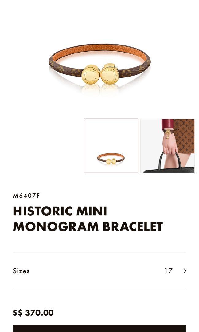Historic Mini Monogram Bracelet via Louis Vuitton  Louis vuitton bracelet,  Monogram bracelet, Bracelet collection
