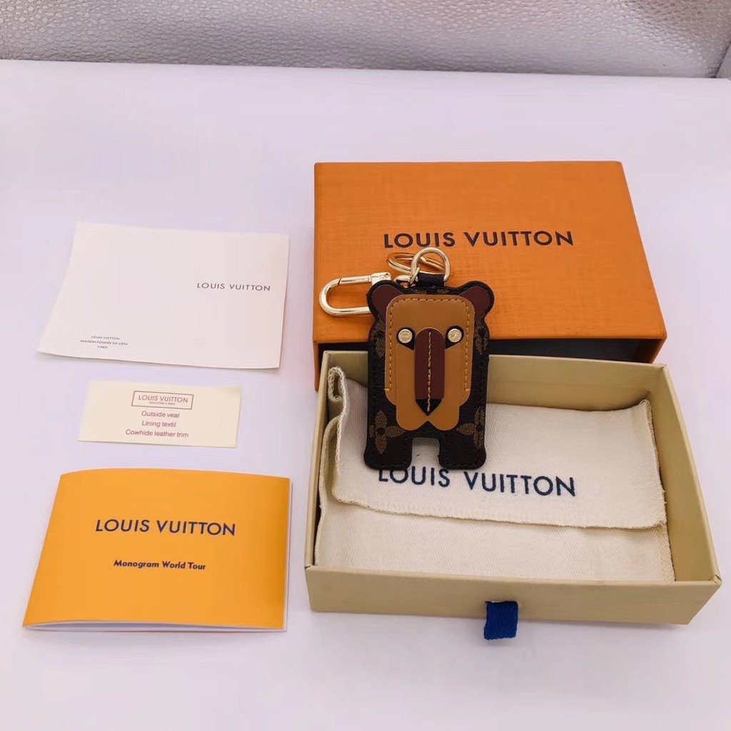 LV Lion Leather Keychain, Luxury, Accessories on Carousell