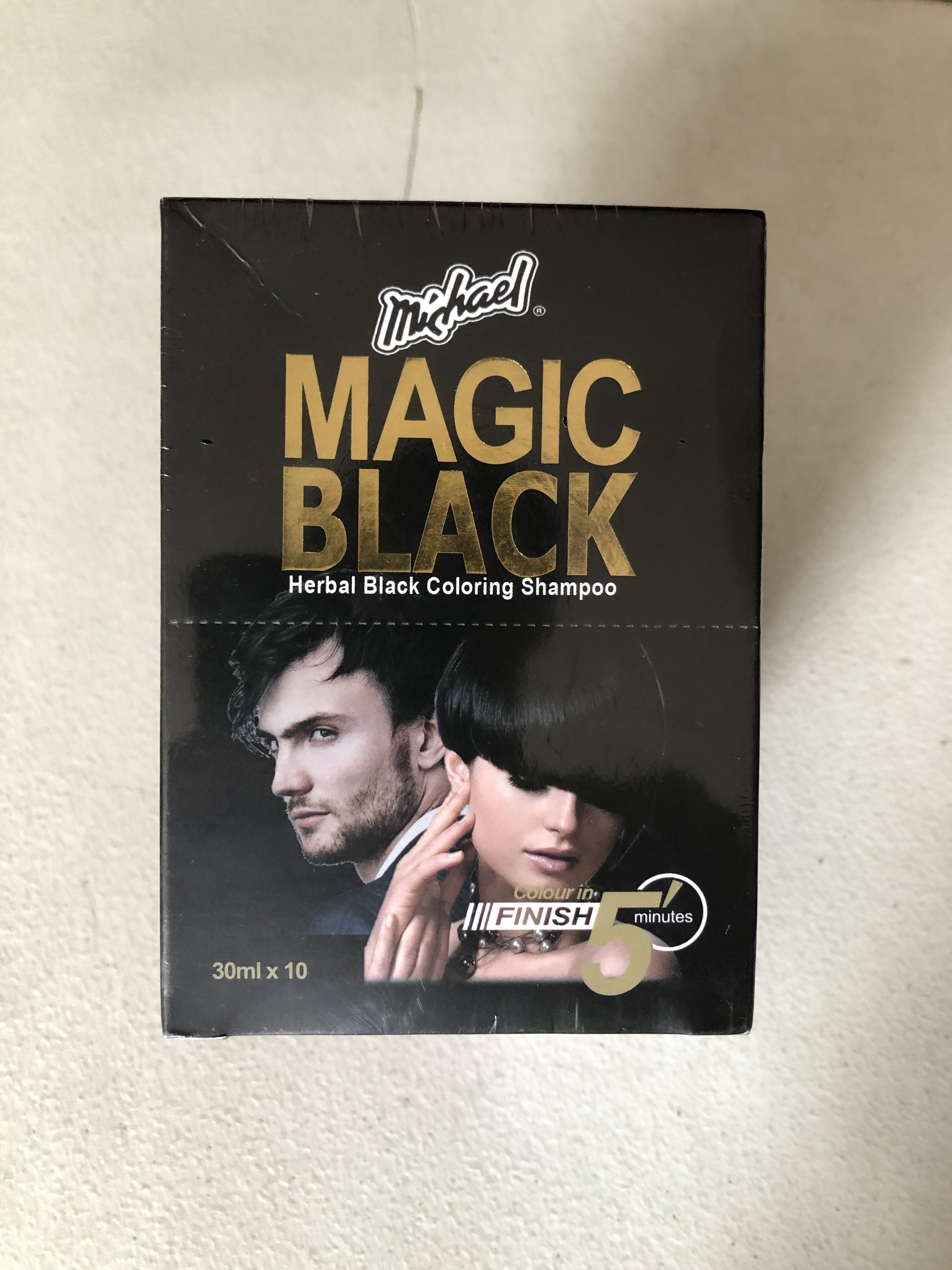 Magic Black Herbal Hair Coloring Shampoo, Beauty & Personal Care, Hair on  Carousell