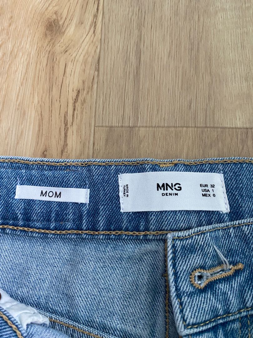Mango Jeans mom fit sconto 63% MODA DONNA Jeans Jeans mom fit Basic EU: 32 Grigio 36 