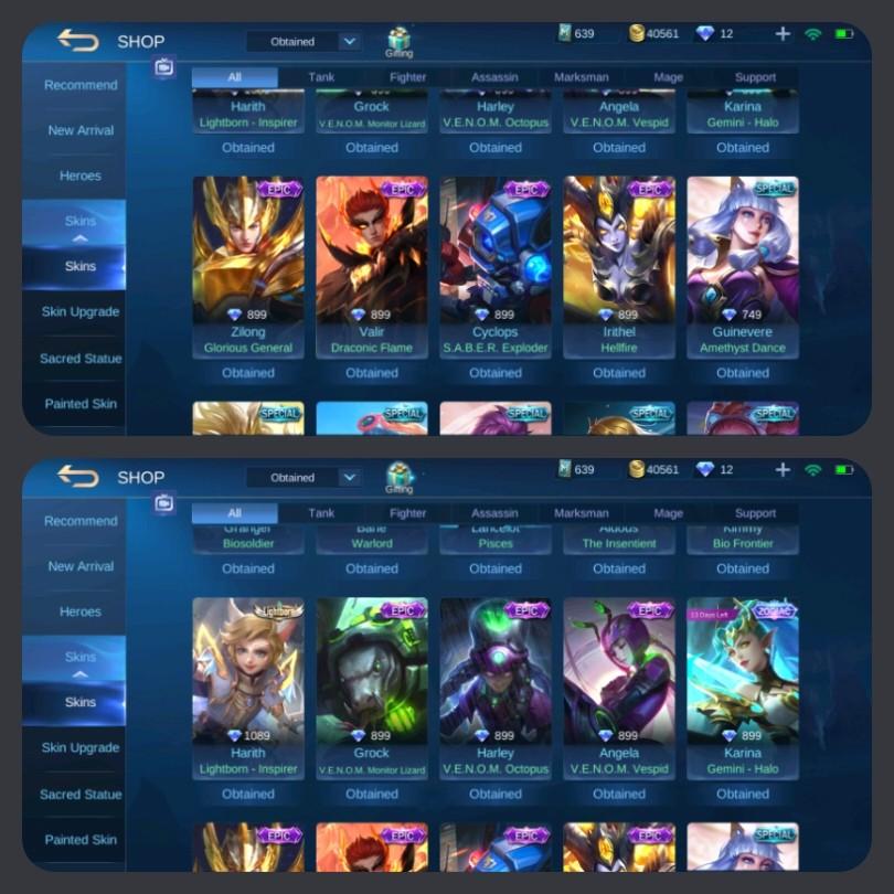 Mobile Legend Account, Toys & Games, Video Gaming, Video Games on Carousell