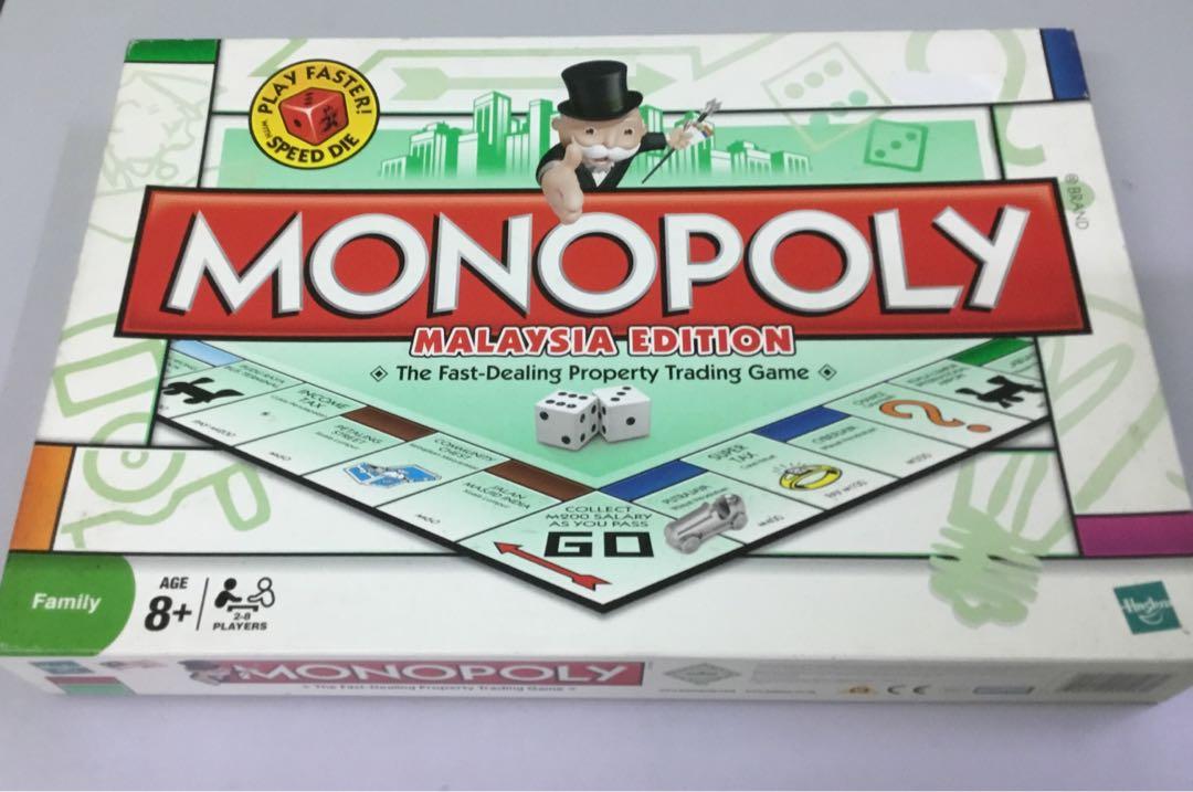 Monopoly Malaysia Edition With Speed Dice Toys Games Board Games Cards On Carousell