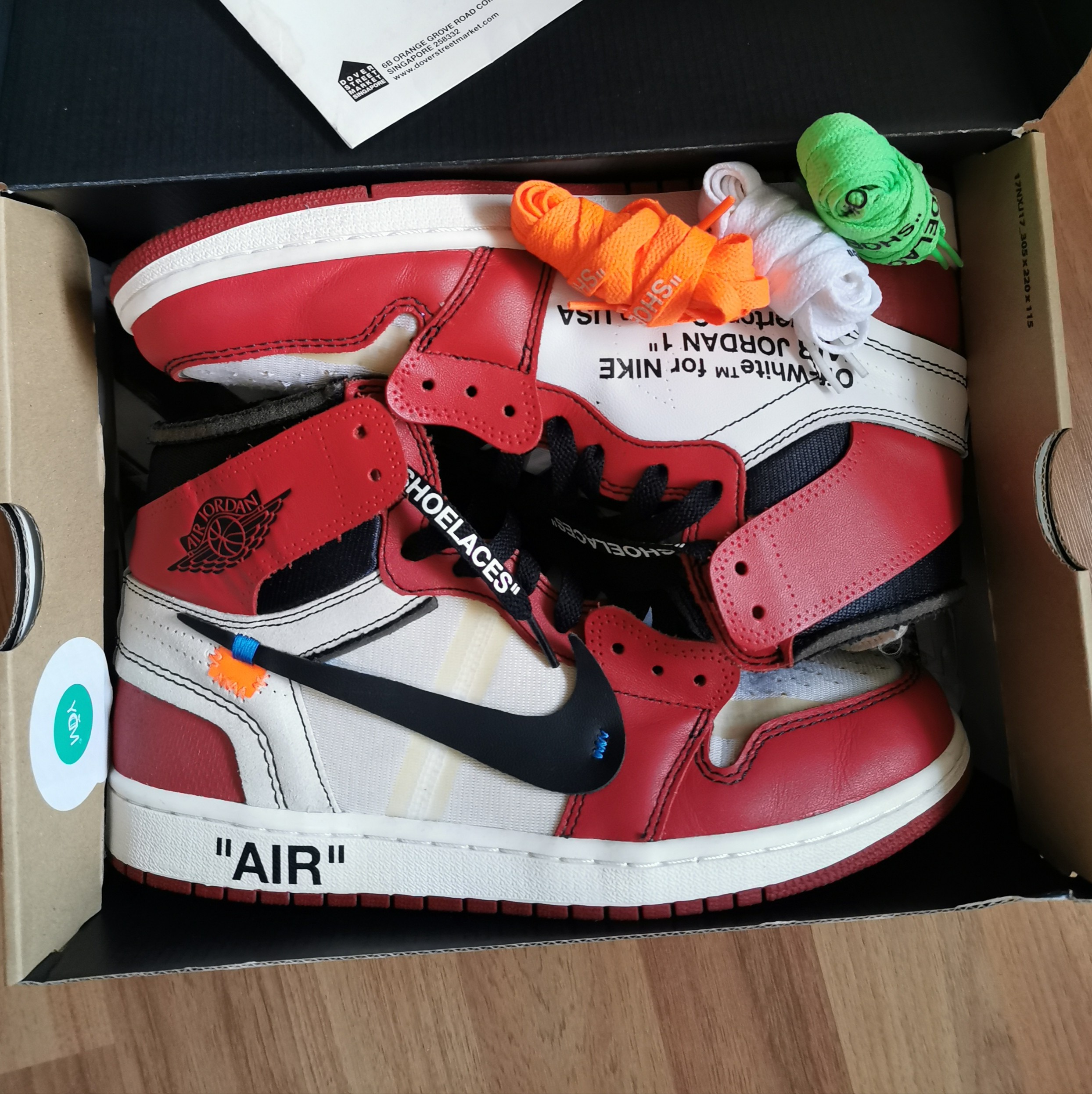 Nike air Jordan 1 off white chicago 