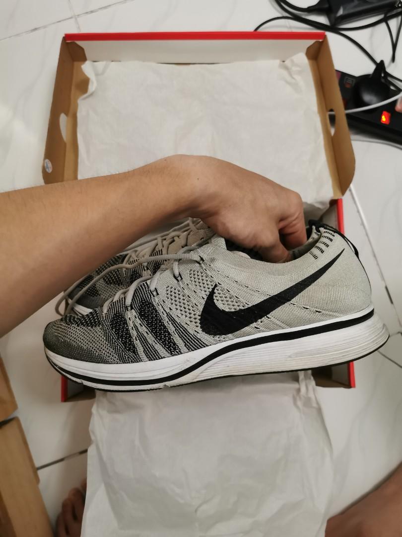 Nike Flyknit Trainer Pale Grey Men s Fashion Footwear Sneakers
