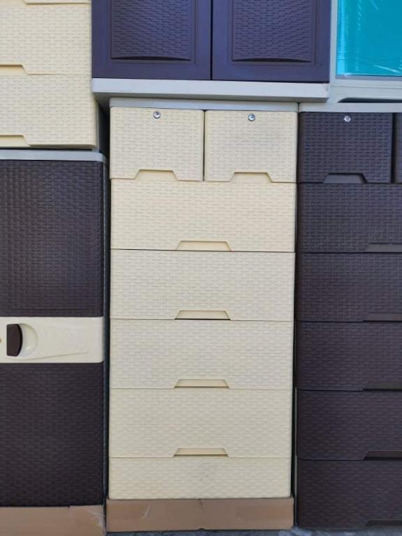 Nikko Plastic Rattan 6-Layer Drawer, Furniture & Home Living, Furniture ...