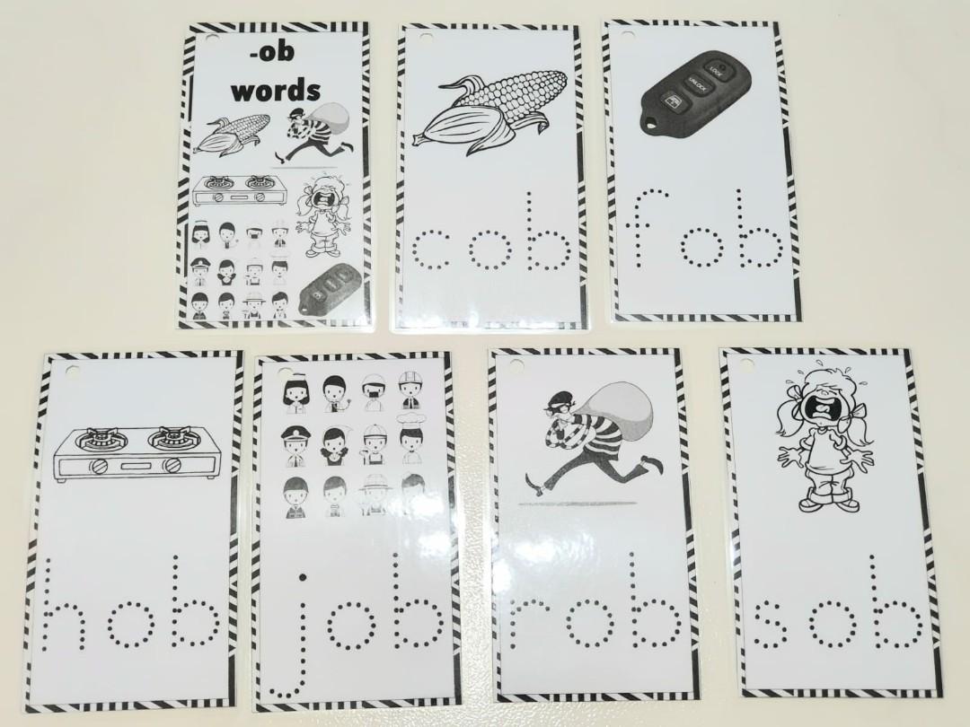 ob 3-Letter Word Cards Reading Writing Spelling Learning ...