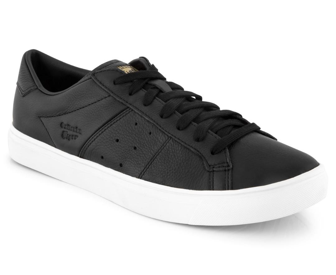 ONITSUKA TIGER Lawnship 2.0 Black Black Authentic Mens Lace Up Sneakers