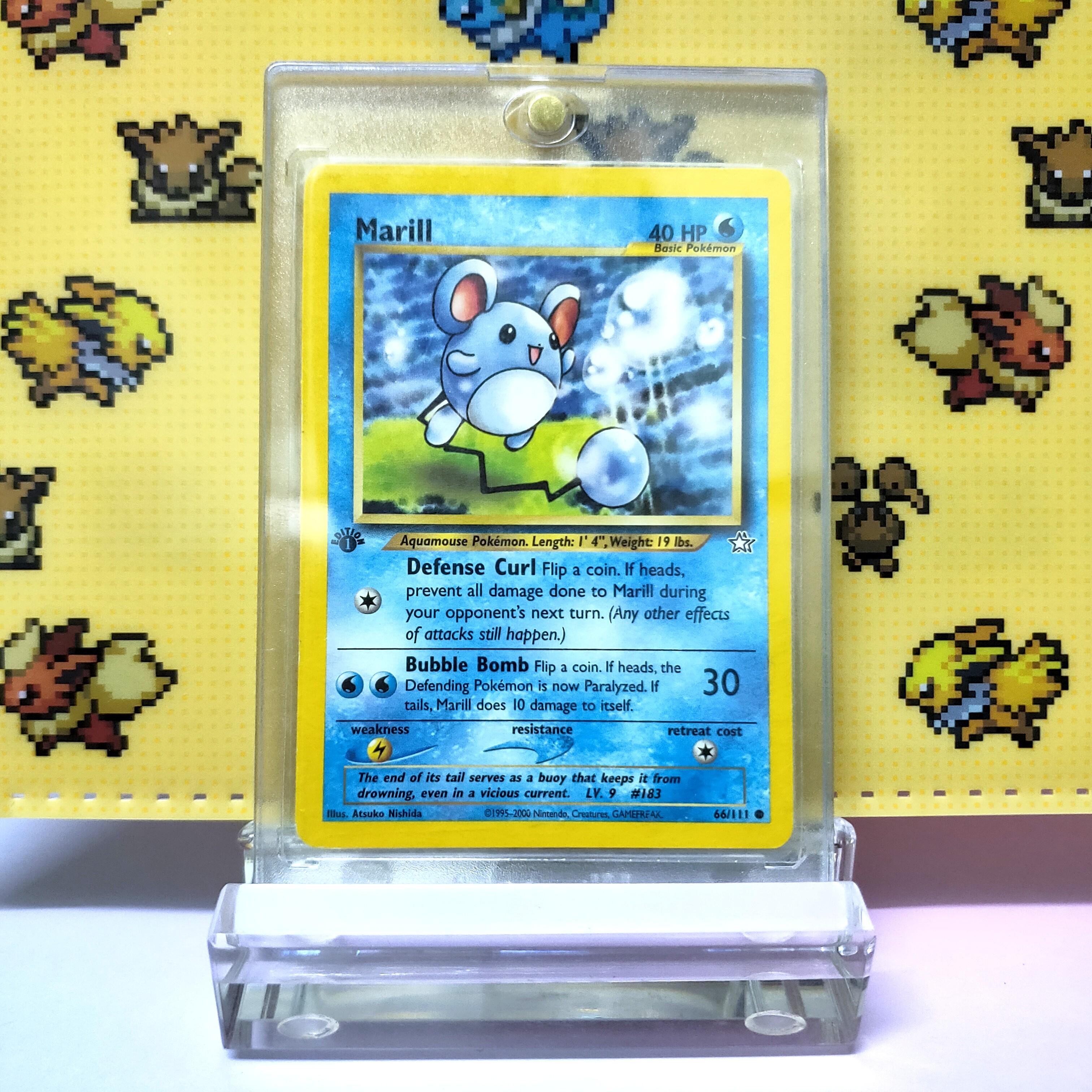 Pokemon Tcg Marill First Edition Toys Games Board Games Cards On Carousell