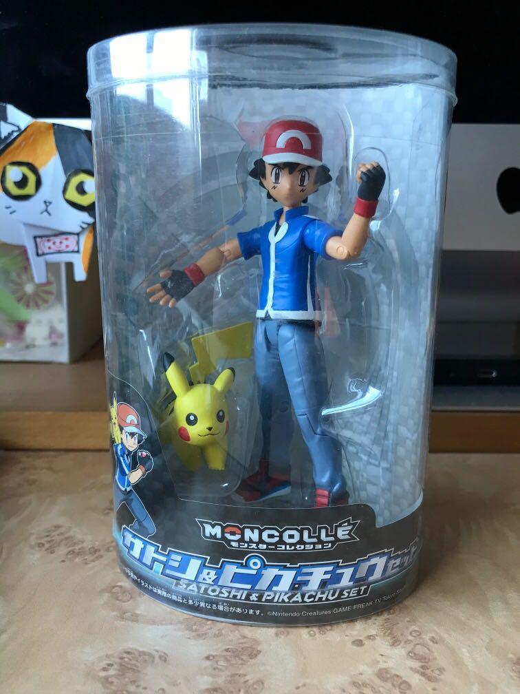 Pok mon monocolle ash and pikachu figure set hobbies toys toys