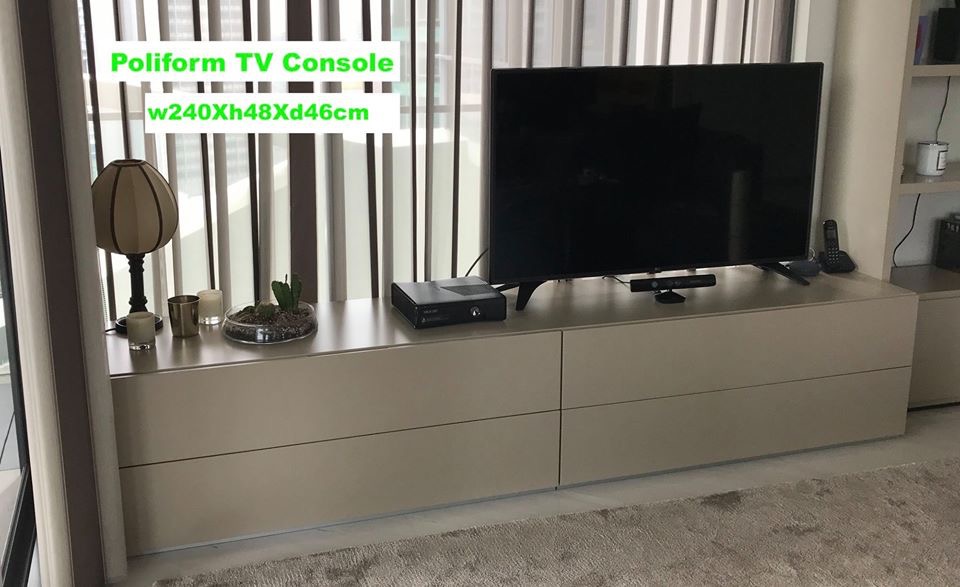 POLIFORM TV CONSOLE - contents not included, Furniture, Shelves ...