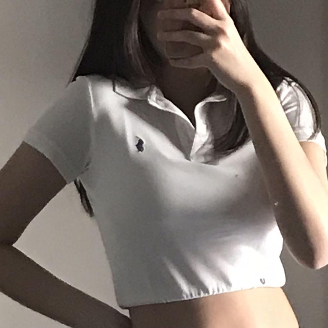 polo ralph lauren crop top, Women's Fashion, Tops, Other Tops on Carousell