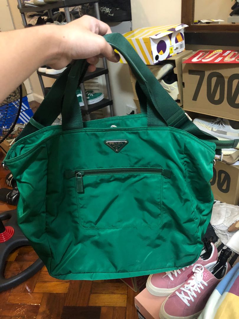 prada emerald green bag