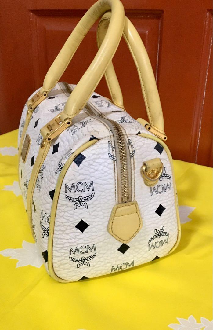 JFab Closet* MCM Vintage Visetos Boston Bag *Pre Owned* –