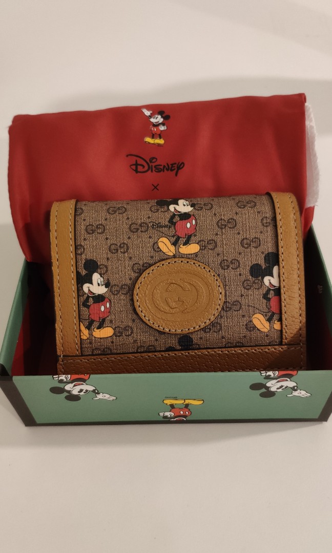REAL Mickey mouse Gucci wallet, Women's Fashion, Bags & Wallets, Purses &  Pouches on Carousell