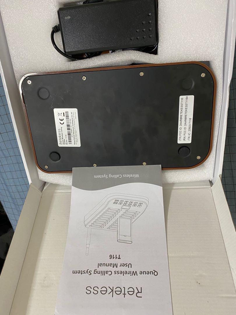 Retekess Queue Wireless Calling System (Category: Entertainment Systems & Smart Home Devices) located in Singapore. Submitted by sixfive (Listing ID 1012736318, Image 2). Description: Wireless calling system for Hawkers/small businesses! .