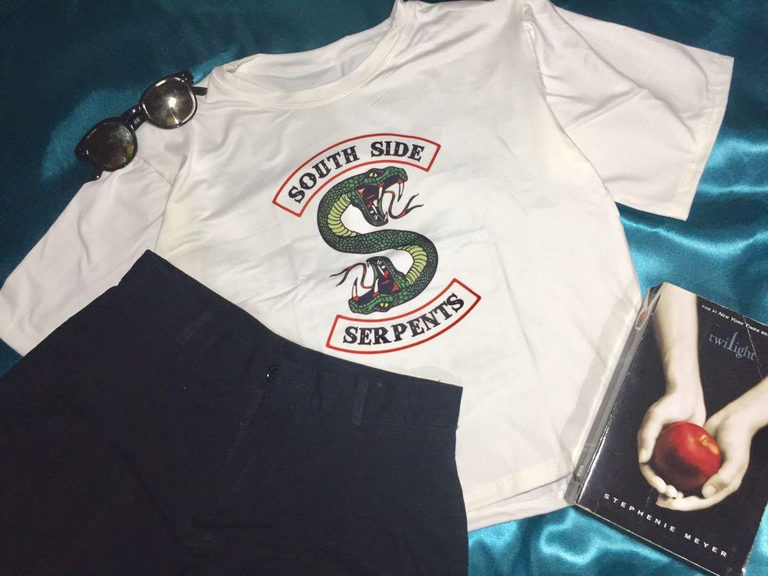 Riverdale South Side Serpent Cropped Tee Women S Fashion Clothes Tops On Carousell