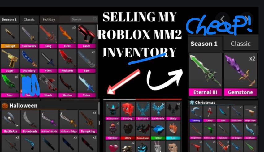 Sale Mm2 Roblox Knifes Toys Games Video Gaming Video Games - how to sell stuff in skyblock roblox