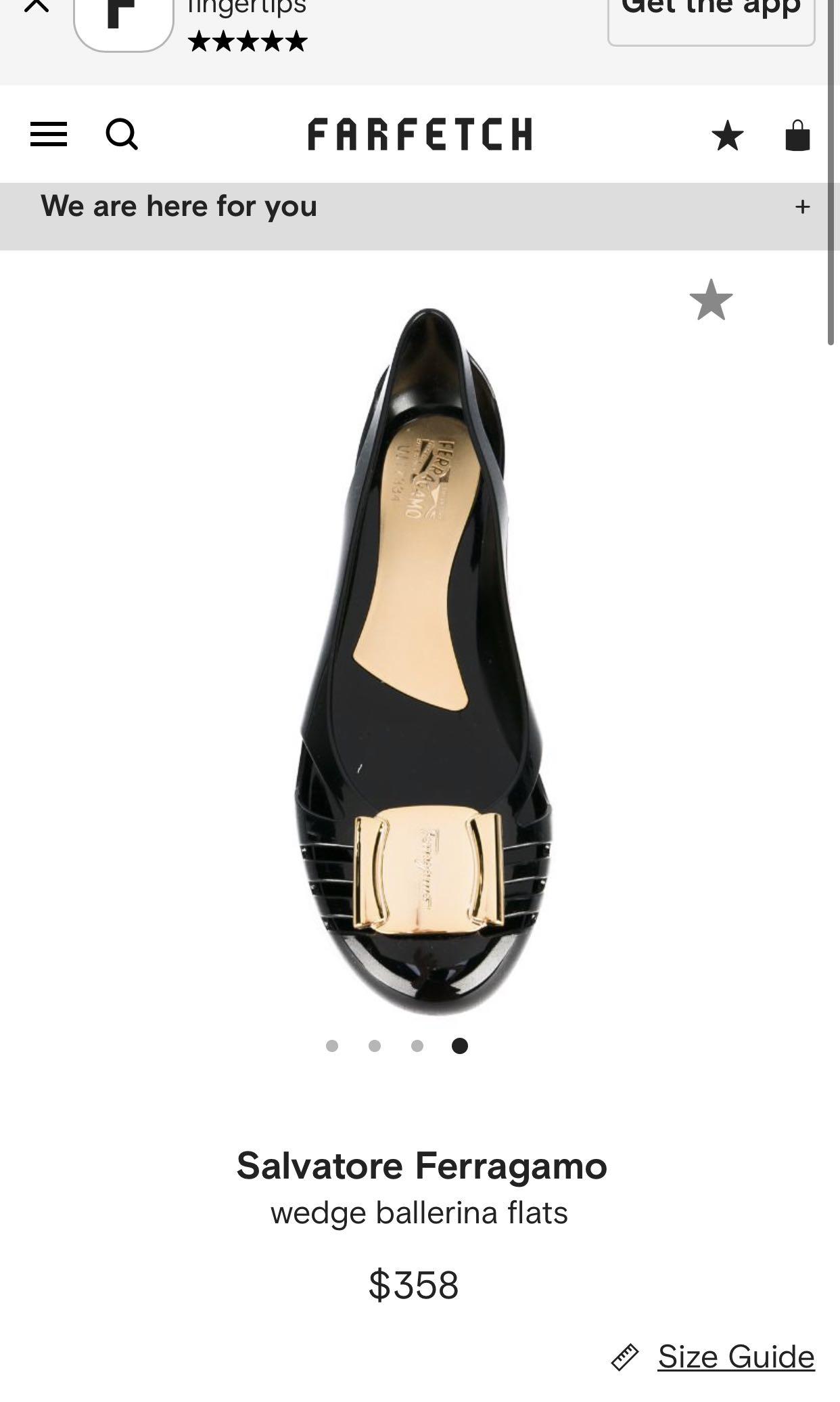 Salvatore Ferragamo Wedge Ballerina Flats Women s Fashion