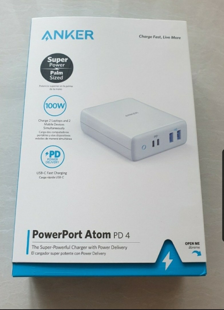 Sg Plug Anker Powerport Atom Pd 4 Ports Mobile Phones Tablets Mobile Tablet Accessories Power Banks Chargers On Carousell
