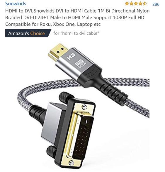 Rankie HDMI to DVI Cable, Male to Male CL3 Rated High Speed Bi-Directional,  15 Feet (Black)
