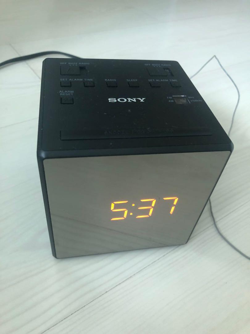 Sony clock radio ICFC1/B, Audio, Portable Music Players on Carousell